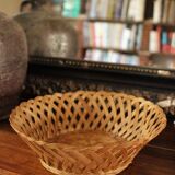 Vintage round openwork basket