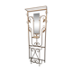 Vintage wrought iron vest with mirror - marble tablet