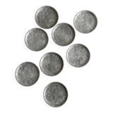 8 metal coasters