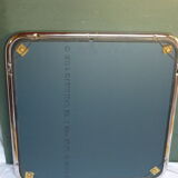 Square chrome mirror 1970  - 61x61cm