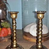 Pair of old candlesticks