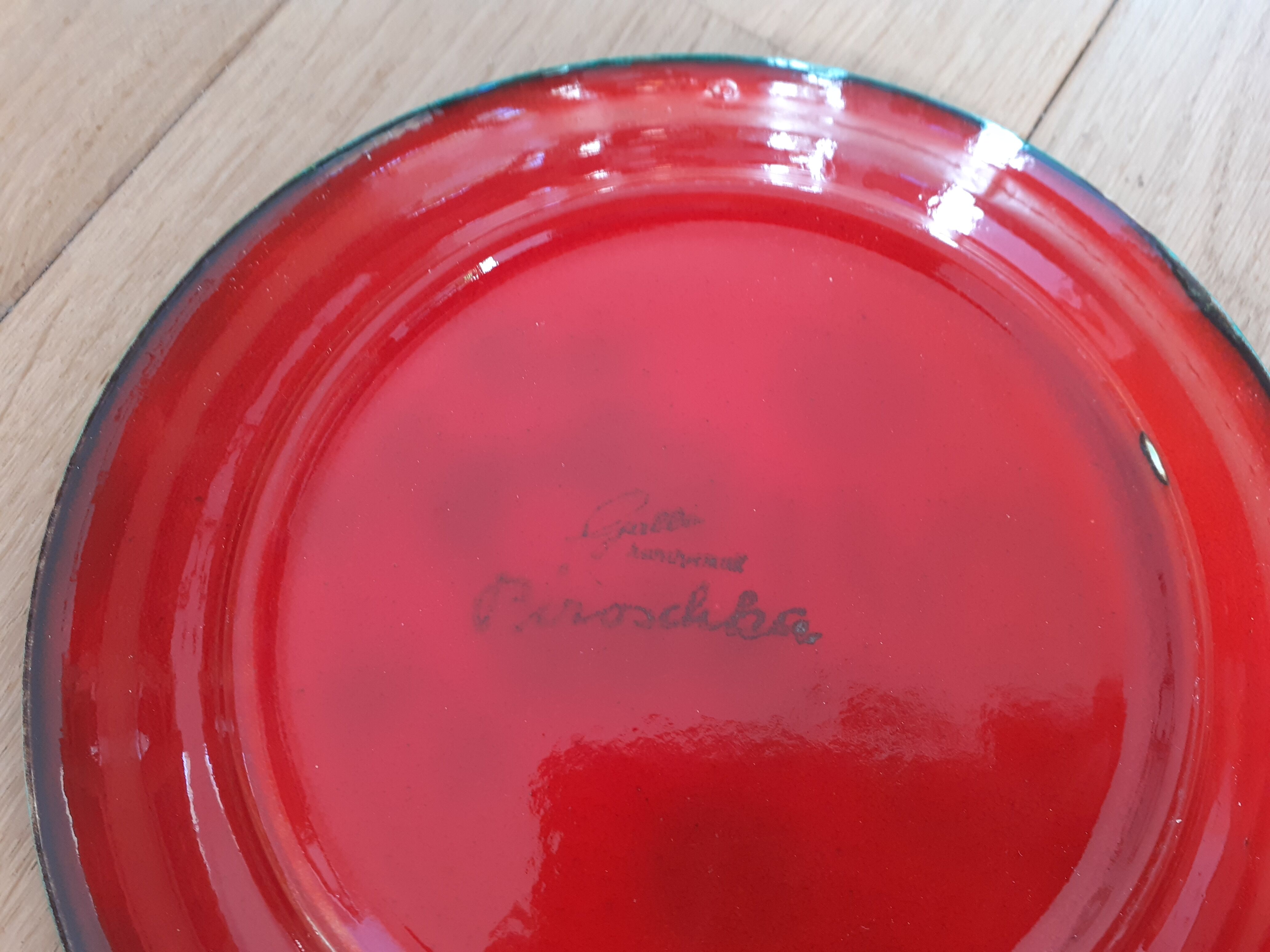 Set of 5 plates Gallo Piroschka Villeroy and Bosch green and red