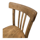 Antique curved wooden bistro chair