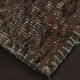 Gray & bronze patchwork tapis rug, 247x172cm