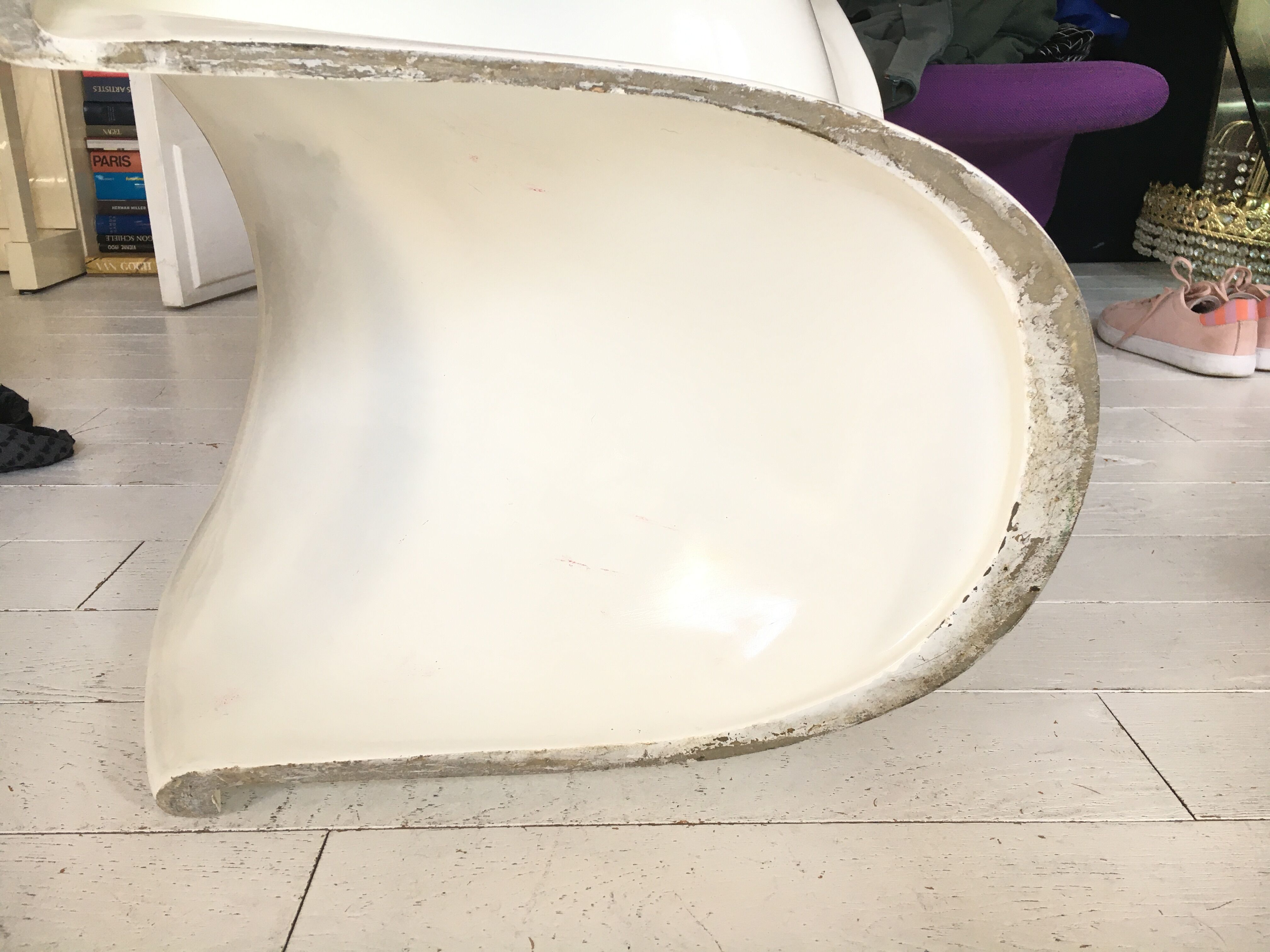 Pair of Verner Panton S chairs in fiberglass, Series 1, 1967