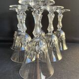 6 Saint Louis water glasses cut Lozère service stamped