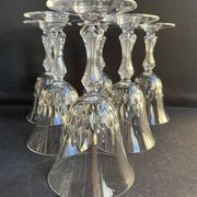 6 Saint Louis water glasses cut Lozère service stamped