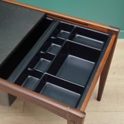 Table de couture en teck, design danois, années 1960, production : Danemark