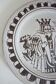 Enameled ceramic art plate, signed La Tournerie, 1960s/1970s