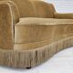 1970s, Danish 3-seater "Banana" sofa, original green velour.