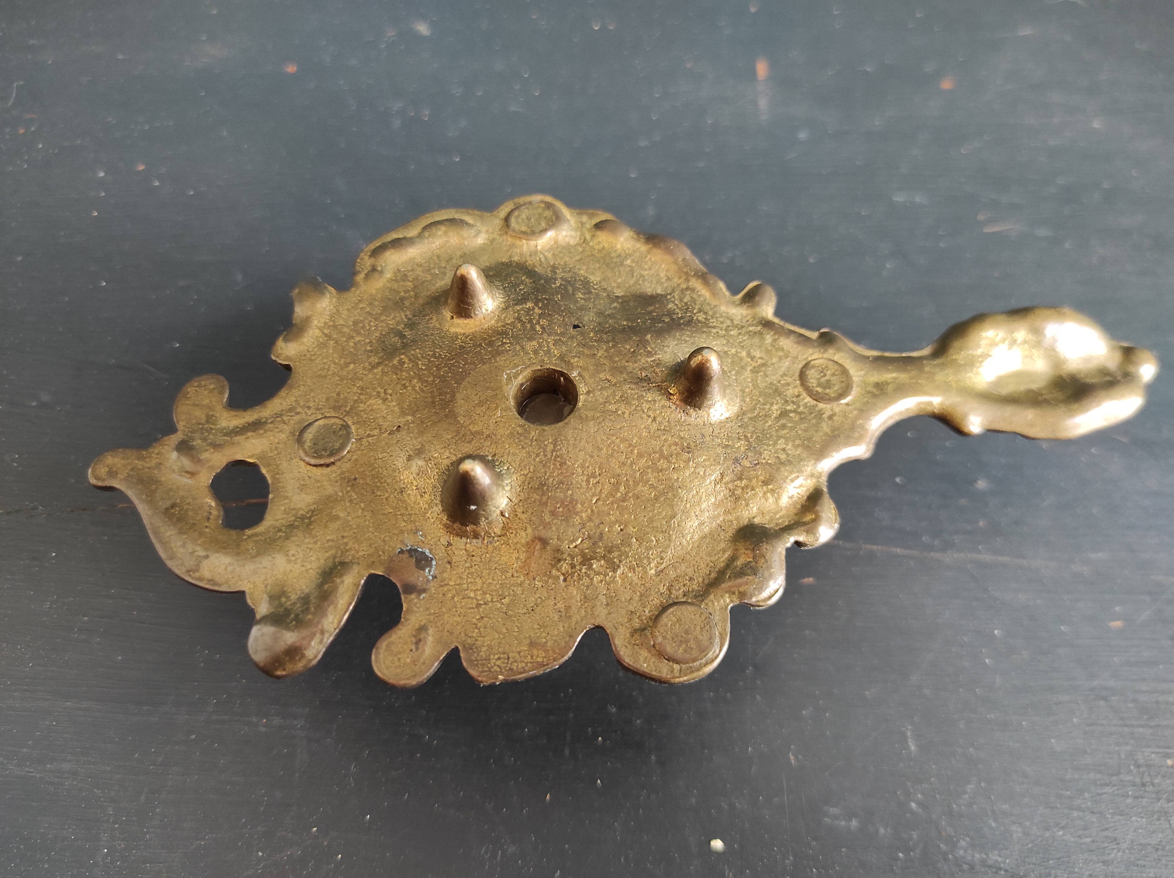 French vintage candlestick, Art Nouveau style