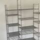 Modular chrome metal shelf