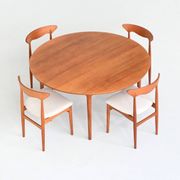 France & Son round dining table in teak Cado Denmark 1960