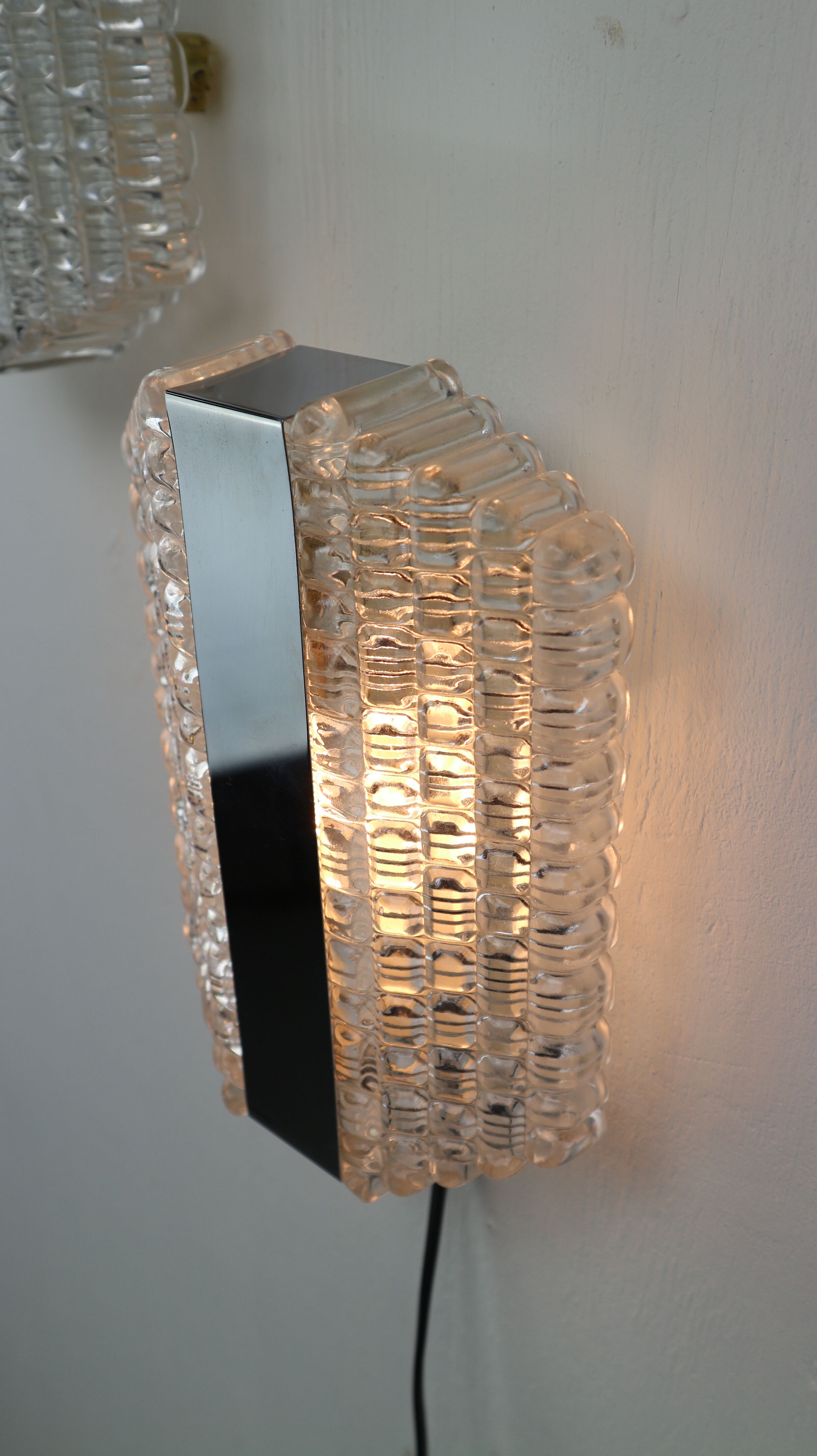 Ensemble de 2 appliques par Kaiser Leuchten années 1960