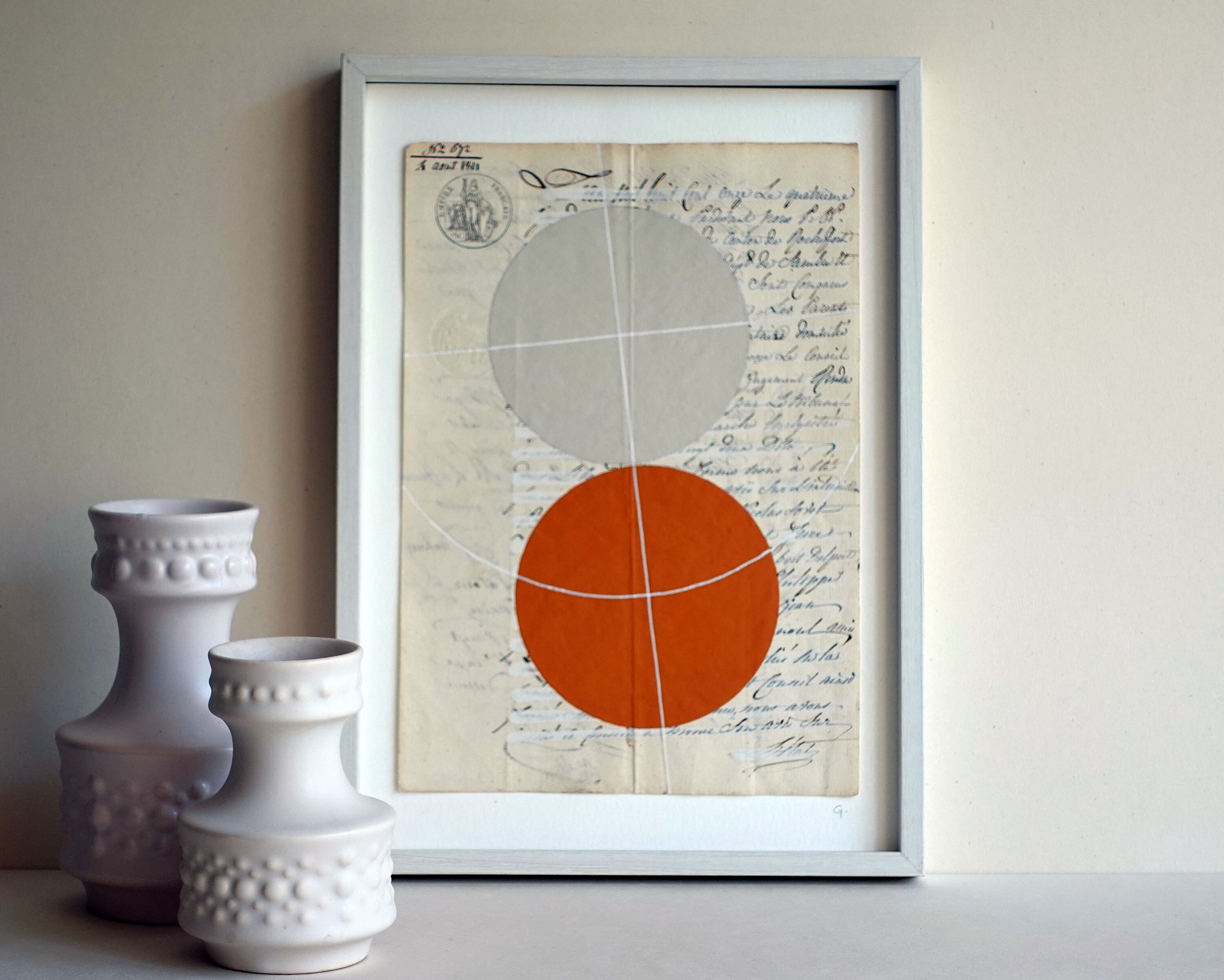 Painting on ancient manuscript