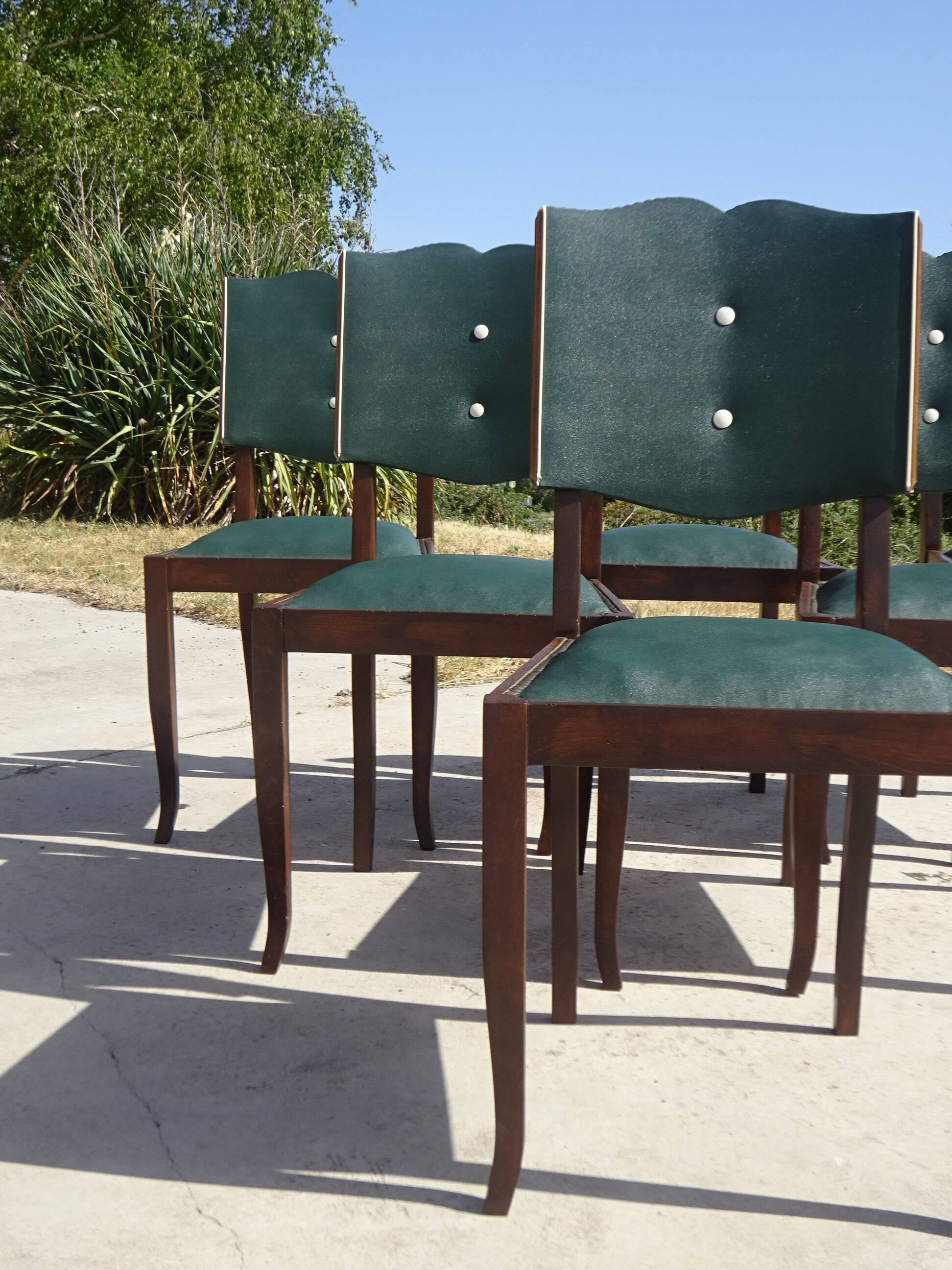 Restored Art Deco chairs, the 6.