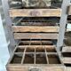 Antique printing furniture with drawers – wood & metal – industrial