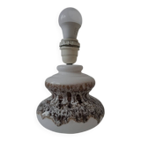 Vintage Fat lava tafellamp met bruintinten, jaren 1970