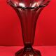 Large smoked iron cone-shaped vase - superb in color and condition, 30 cm, circa 1970