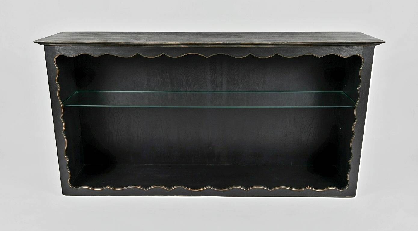 Grand buffet/Patinated black sideboard reinterpreted by Bois de Kan'ell