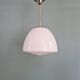Bauhaus suspension by Philips in white opaline, 1930s.