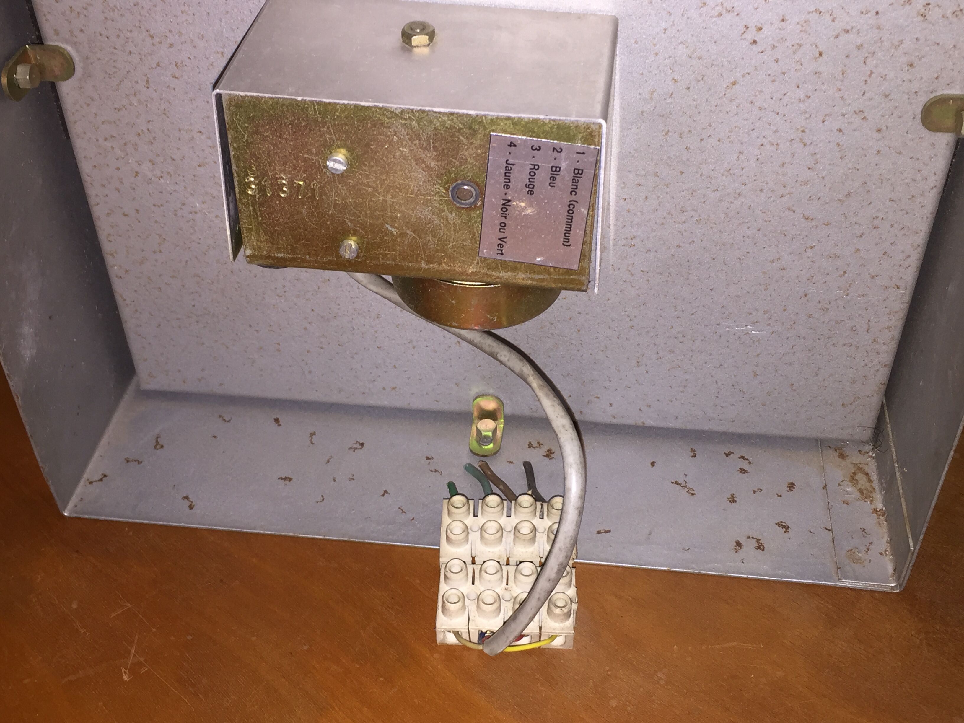 Industrial wall clock vintage 1960 Lambert brand