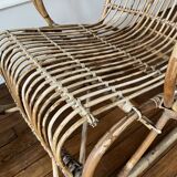 Vintage rattan rocking chair