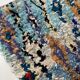 Moroccan berber carpet vintage boucherouite 1,98x1,03m