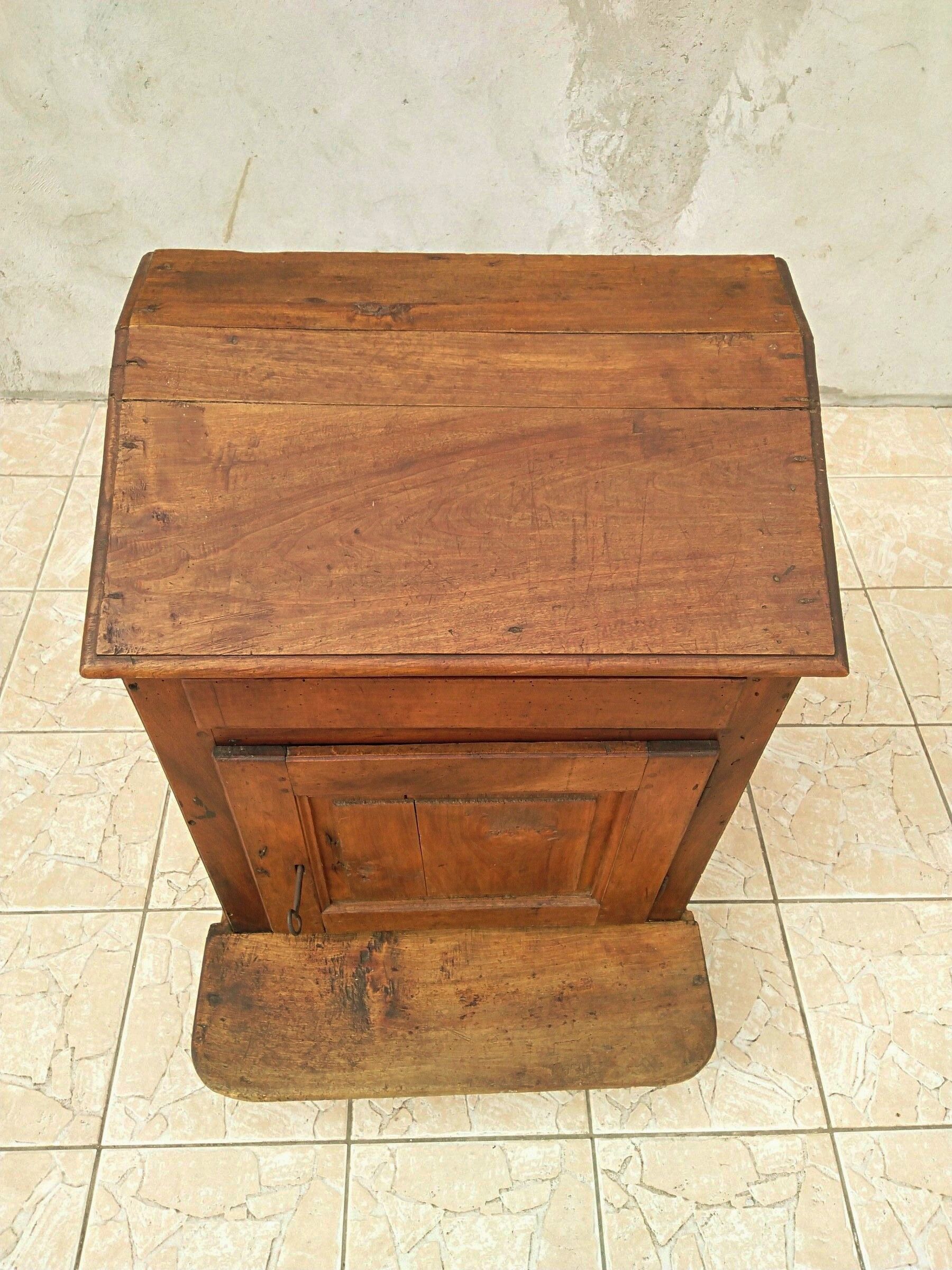 Walnut desk in the early 19th century