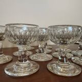 Verres à pied cristal anciens (X12)