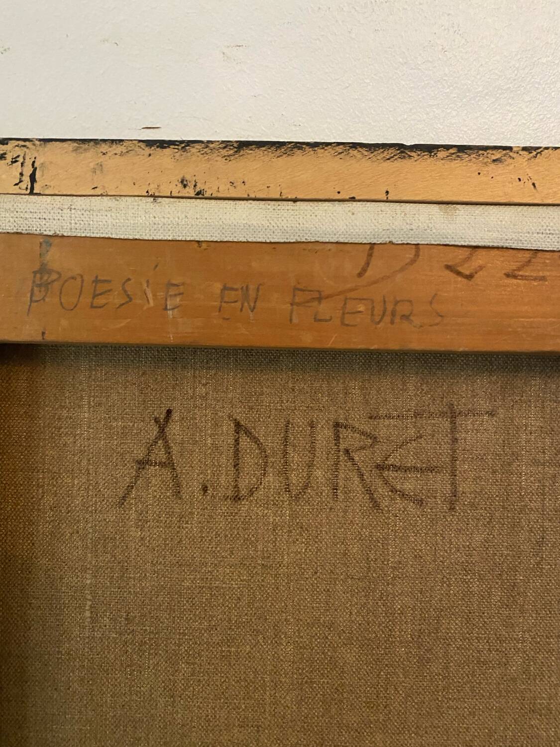 Flowers signed Duret