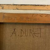 Flowers signed Duret