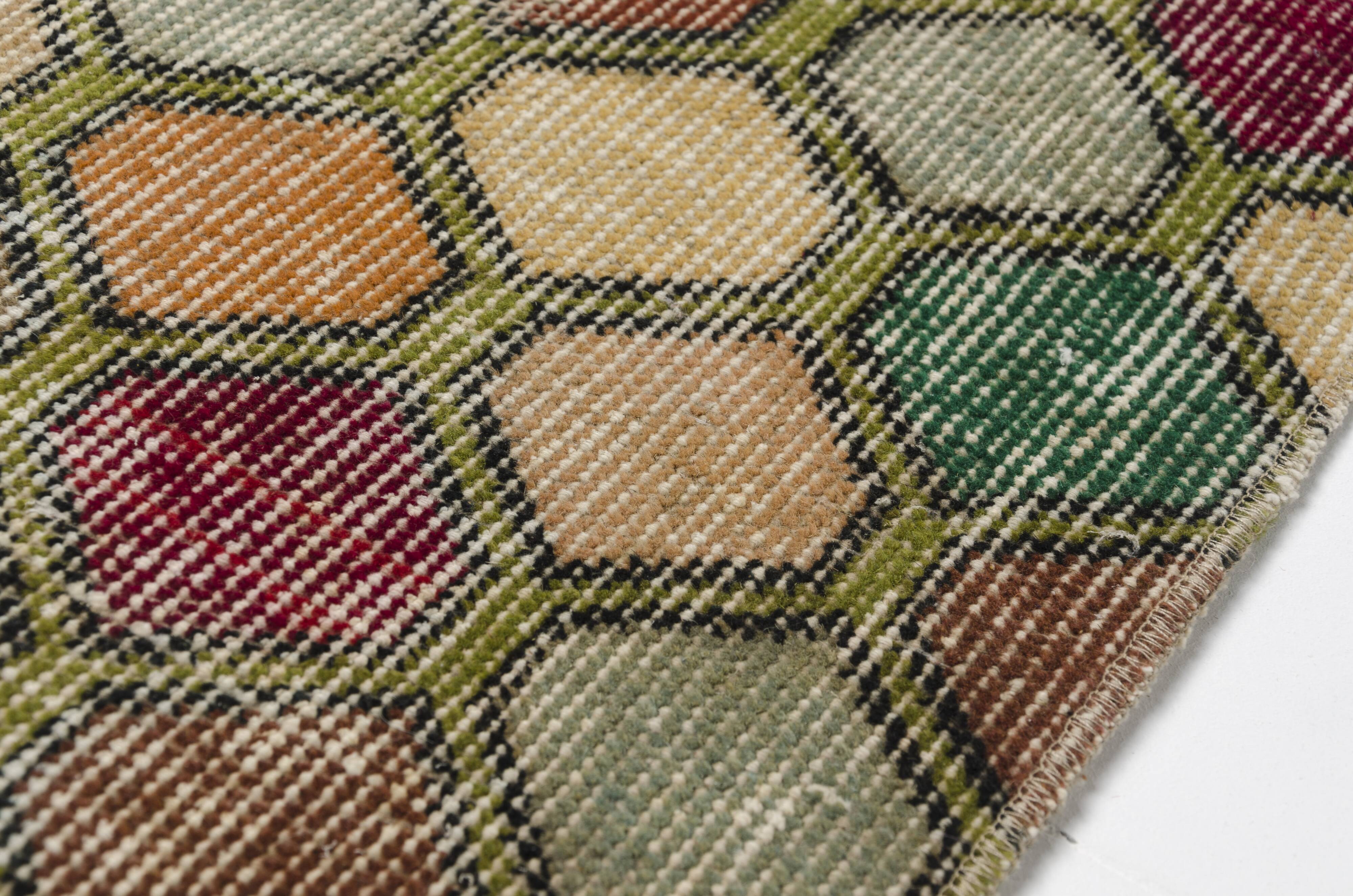 Multicolour Vintage Handmade Rug sku1100