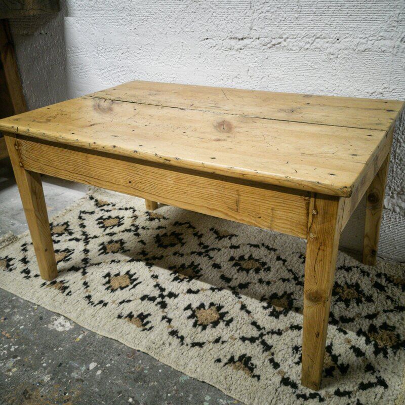 Table basse bois ancien