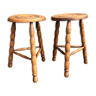 Old wooden stool