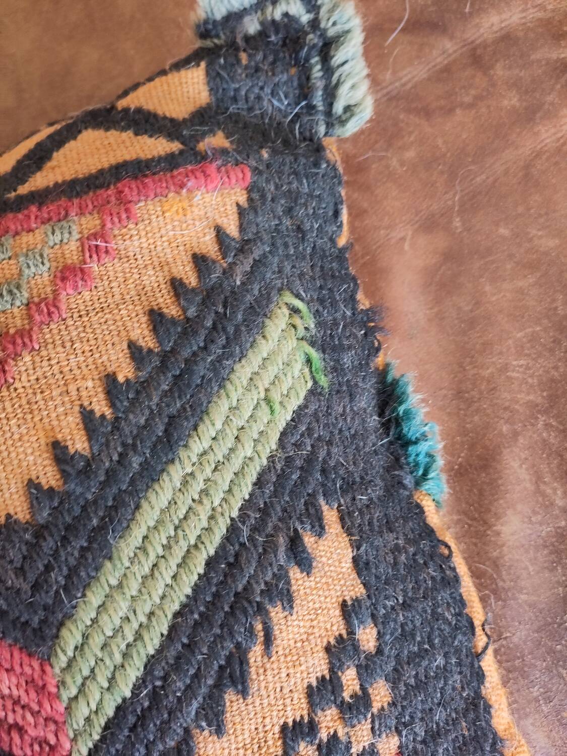 Vintage Tunisian cushion