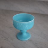 Coupe en opaline bleu turquoise