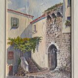 Painting made in watercolor on paper signed e.