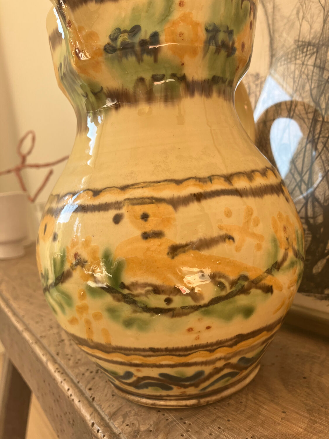Savoyard pottery pitcher