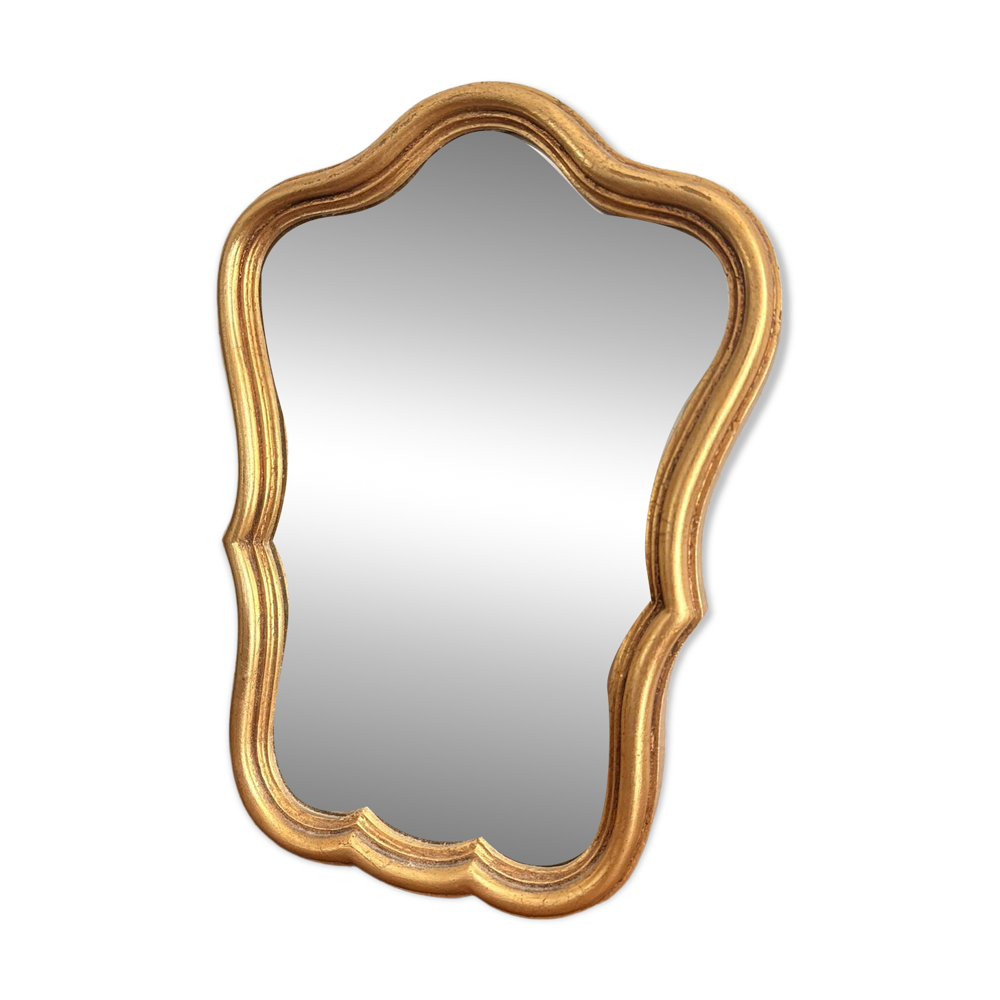Miroir Bois Doré Feuille Or Style Louis XV