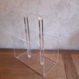 Vintage Plexiglas magazine holder
