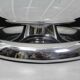 Mid Century Swirl Murano Table Ball Lamp with Chrome base