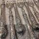 11 silver oyster forks, 800 Minerva style, Louis Philippe