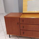 Commode Teck vintage 1970