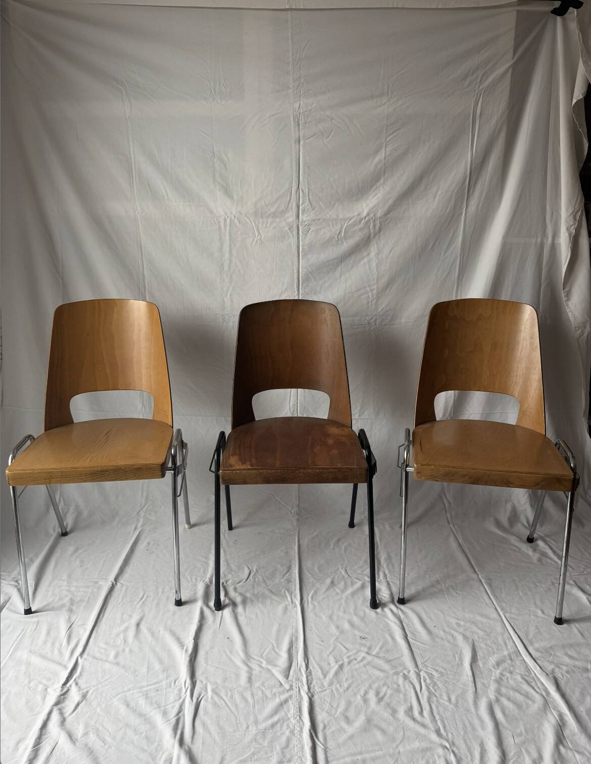 Stackable Manhattan chairs by Baumann
