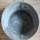 Round zinc basin with two handles vintage garden