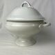 White porcelain soup bowl