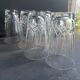 8 large cut crystal glasses