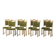 Danish "Mid-Century Modern" style, set of 8 dining chairs in oak signed by Henning Kjærnulf, 1960s.
