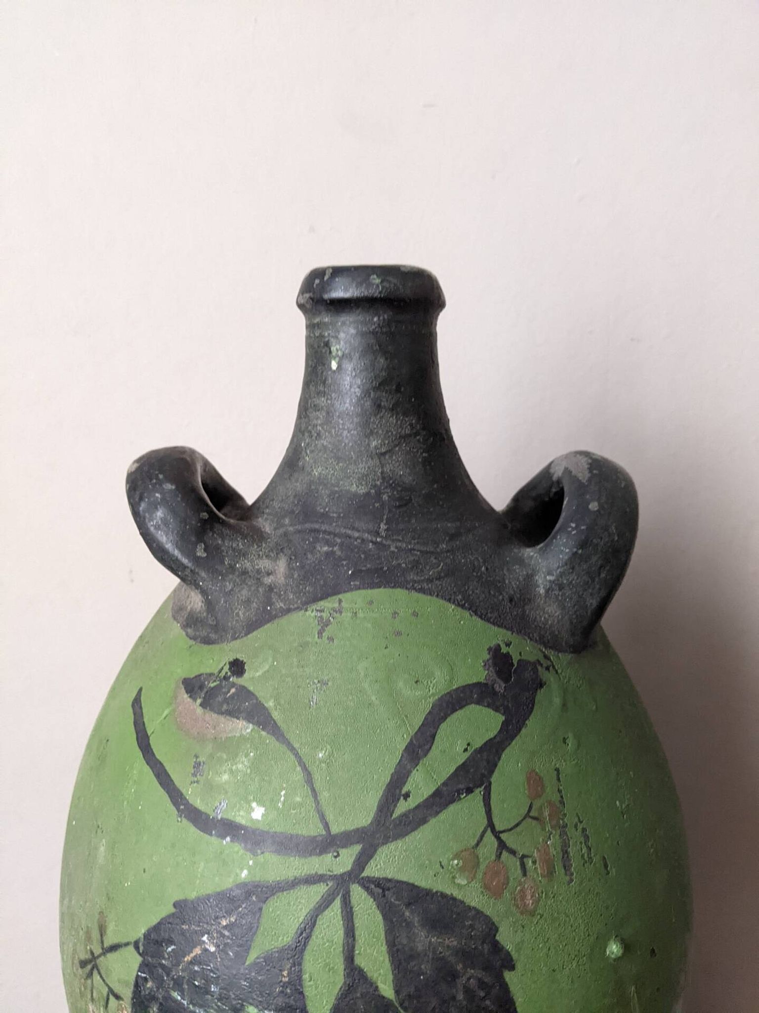 Clay jar traditional Provençal pottery